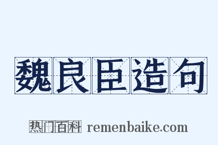 魏良臣造句是什么意思的图片
